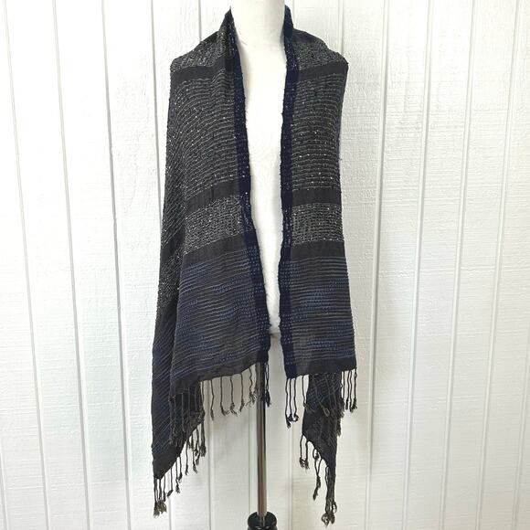 Cejon Made in India Boho Fairy Neck Head Scarf Shawl Blue Fairy Boho Hippie - Picture 2 of 7